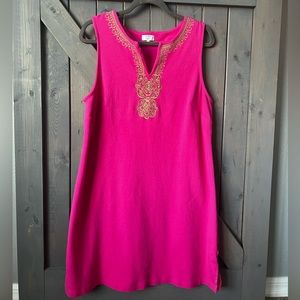 Sleeveless magenta Crown & Ivy dress